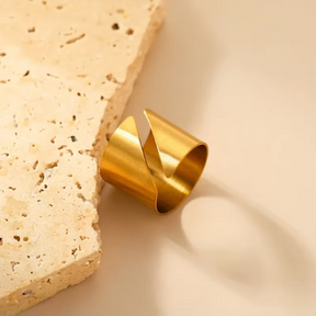 Anel Ibiza Banhado Ouro 18K