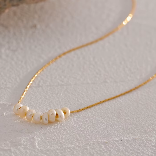 Colar com Pérolas Naturais de Água Doce