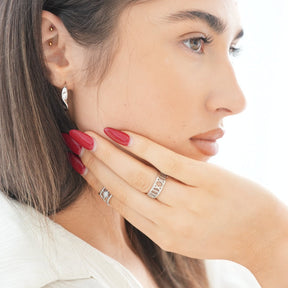 Anel de Números Rômanos Prata