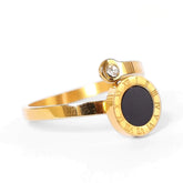 Anel 2 Pontas Banhado a Ouro 18K