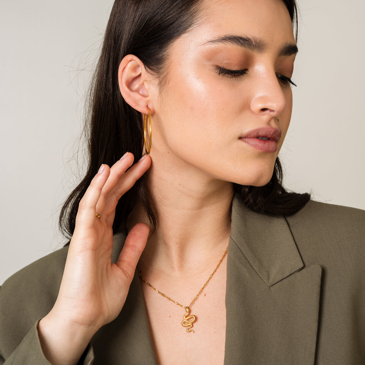 Brinco Argola Banhado em Ouro 18K