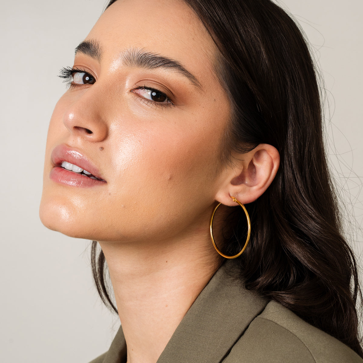 Brinco Argola Banhado em Ouro 18K