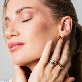 Brinco Mini Argola Banhado em Ouro 18K