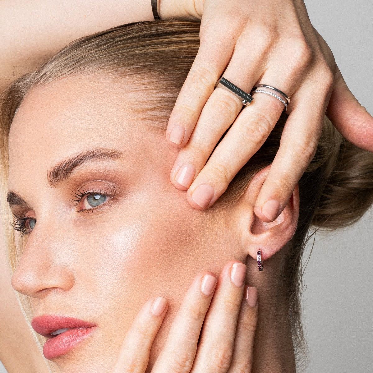 Anel Base Reta Prata