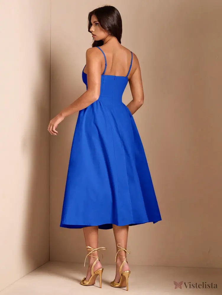 Vestido Midi Tomara Que Caia Com Saia Evasê