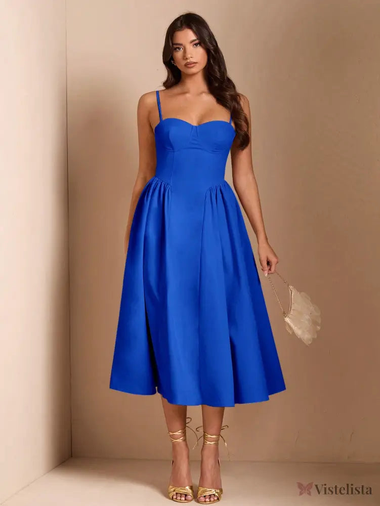 Vestido Midi Tomara Que Caia Com Saia Evasê