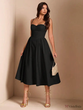 Vestido Midi Tomara Que Caia Com Saia Evasê